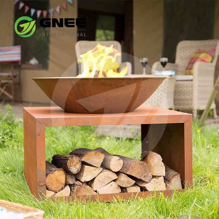 Wholesale high quality large tall corten steel fire pit