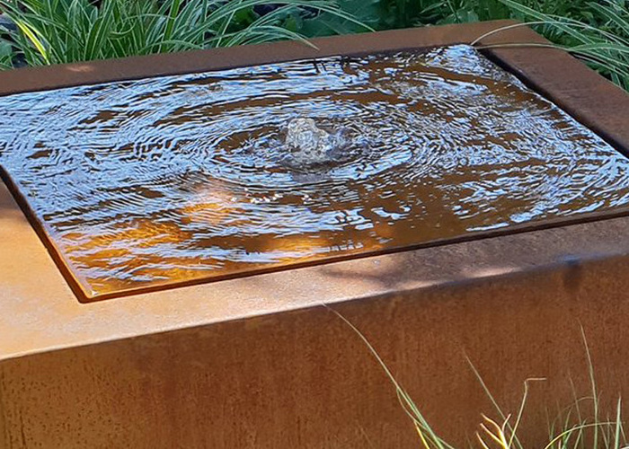 Supplier Corten Steel Pond Water Feature For Garden/patio