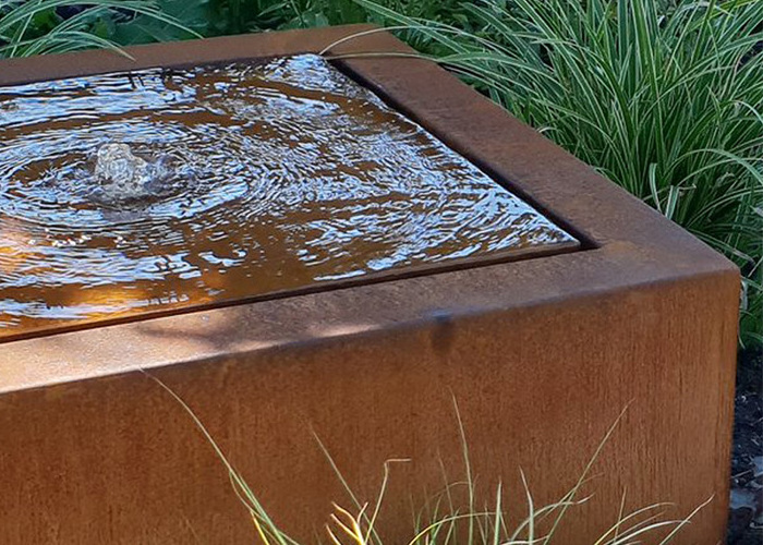 Supplier Corten Steel Pond Water Feature For Garden/patio