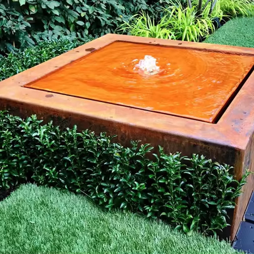 Supplier Corten Steel Pond Water Feature For Garden/patio