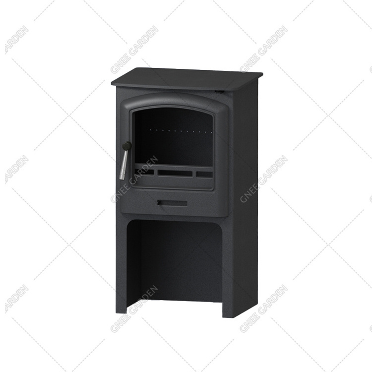 2024 Fireplaces for sale red indoor cast iron 11kw smokeless german biomass wood pellet stoves