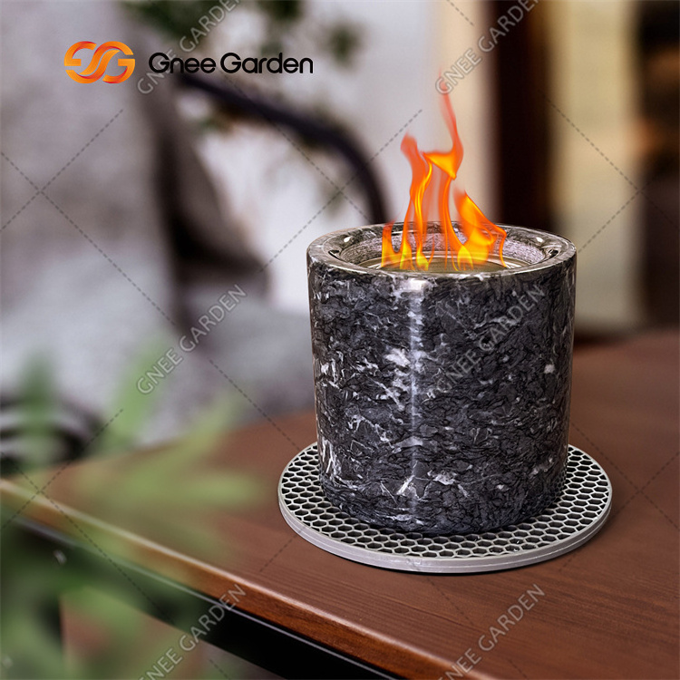 Outdoor High Quality Tischkamin Portable Ethanol Fireplace Table Top Fireplace Tabletop Fire Pit Alcohol Bioethanol Fireplace