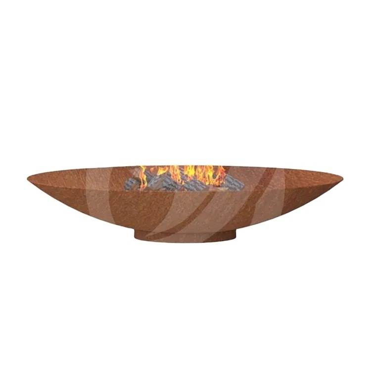 Outdoor brazier fire pit fire pit bowl corten steel fire pit bowl