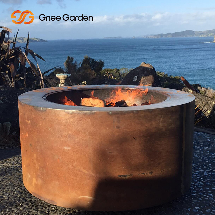 Globe Outdoor Hot Sale Fire Place Corten Steel Fire Pit