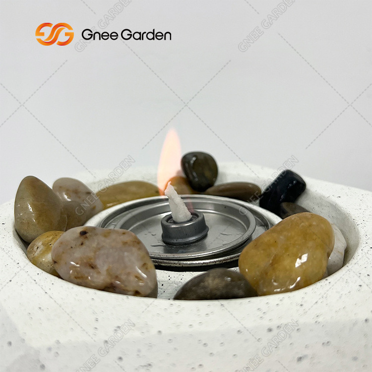 Desktop Small Cute Fire Pits Household White Creative Unique Decoration Table Fire Pits With Eco Friendly Gift