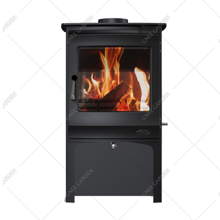 2024 Fireplaces for sale red indoor cast iron 11kw smokeless german biomass wood pellet stoves