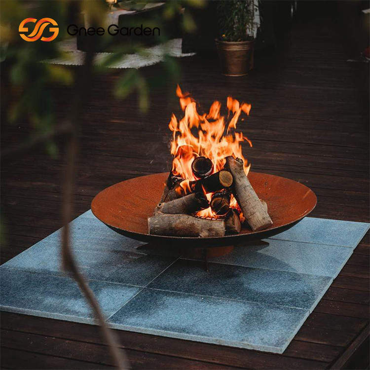 Cheap price corten steel metal covered indoor & outdoor fire pit