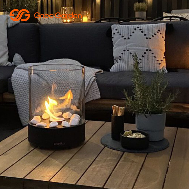 Tabletop Fire Pit Tornado Fire Home Decor Freestanding Bio Ethanol Fireplace Spin Flame Patio Heater Smokeless Fire Pit