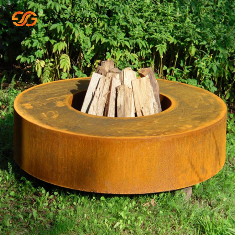 Globe Outdoor Hot Sale Fire Place Corten Steel Fire Pit