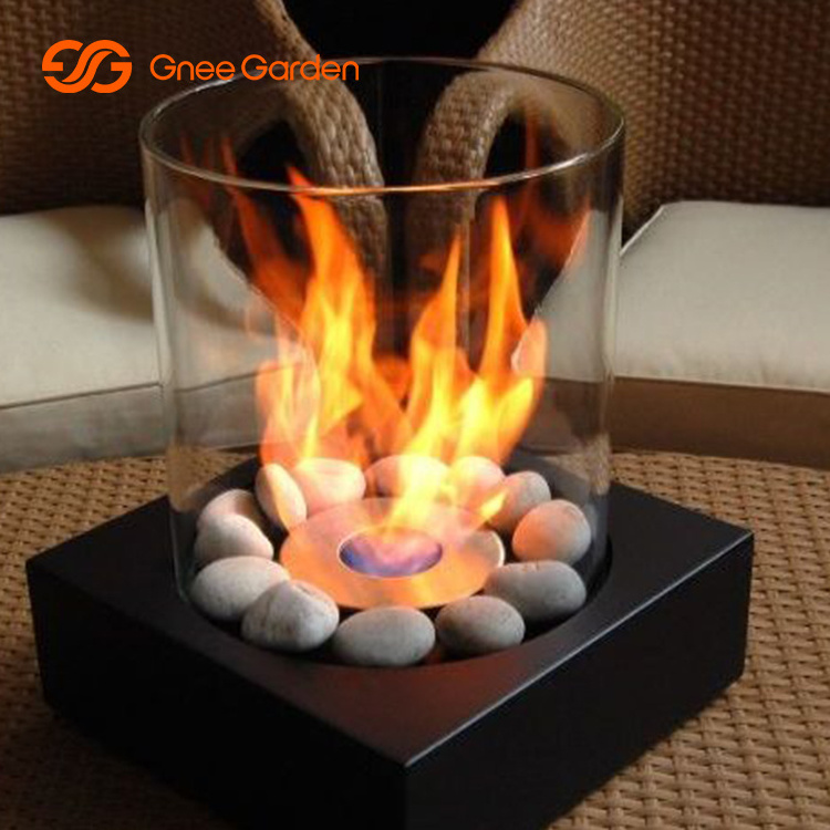 Large Rectangle Tabletop Fire Pit Smores Maker Portable Metal Fire Pit Table Top Fire Pit Bio Ethanol Fireplace