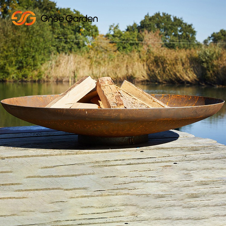 Wholesale Fire Pits Wood Burning Firepit 60-150cm Metal Fire Bowl Outdoor Corten Steel Fire Pits