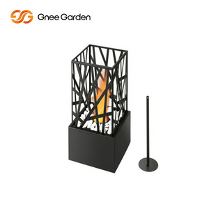 Wholesale Outdoor Table Top Bio Ethanol Fire Pit Concrete Cement Tabletop Glass Fireplace