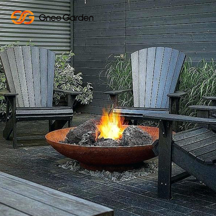 Cheap price corten steel metal covered indoor & outdoor fire pit