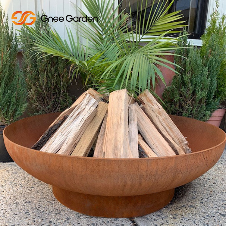 Cheap price corten steel metal covered indoor & outdoor fire pit