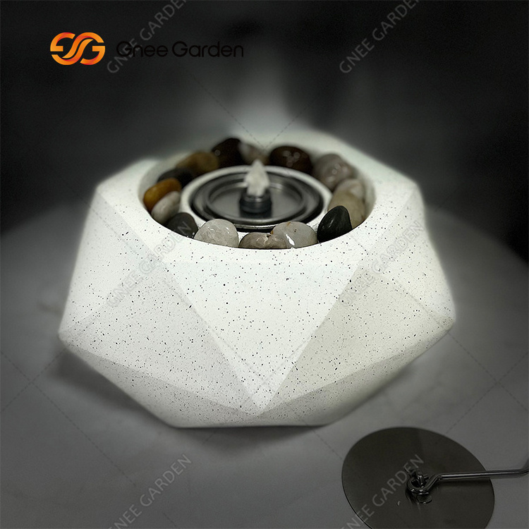 Desktop Small Cute Fire Pits Household White Creative Unique Decoration Table Fire Pits With Eco Friendly Gift