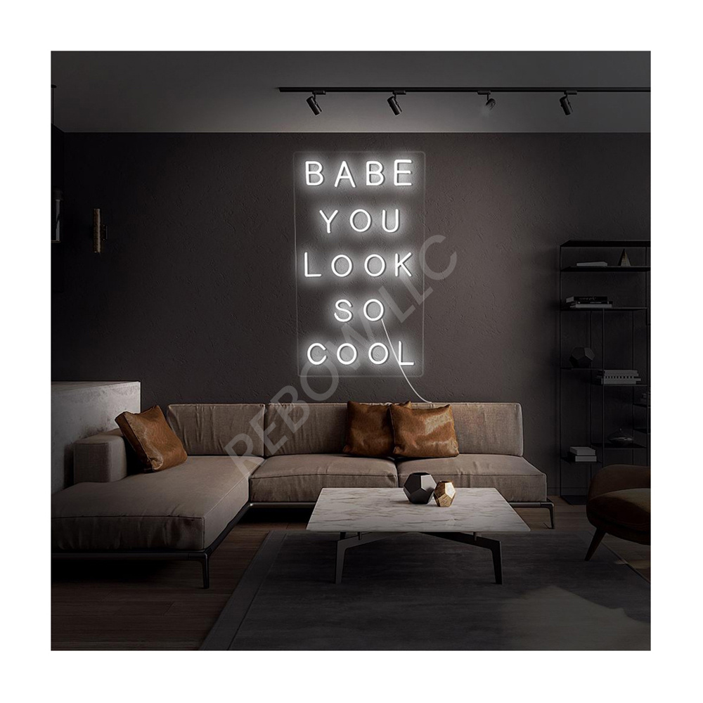 Create Lasting Impression with Bespoke Decorative Masterpiece Inspirational Bedroom Decor Neon Signs with Impressive Text Glow