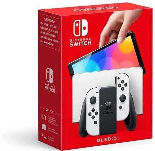 ORIGINAL Nintendos Switch - OLED with Neon Blue and Neon Red Joy-Con BRAND NEW SEALED with accessories