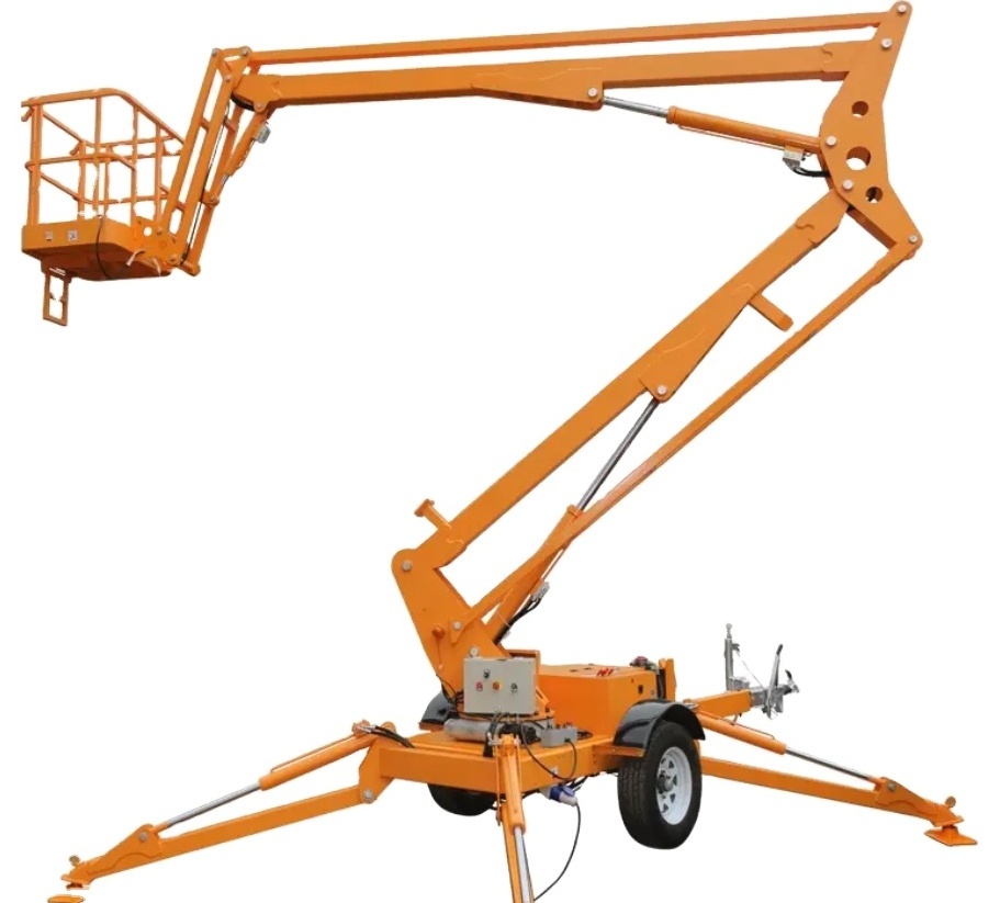 Hydraulic factory directly mobile platform elevator diesel motor manlift for cherry picker 16m Cheap price