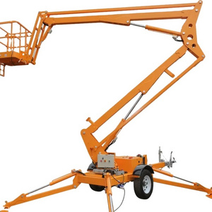 Hydraulic factory directly mobile platform elevator diesel motor manlift for cherry picker 16m Cheap price