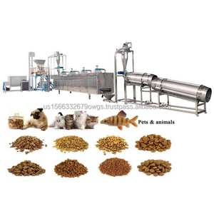 Automatic 150Kg/H Pet Food Shrimp floating fish pet feed extruder food making machine animal feed dog food extruder