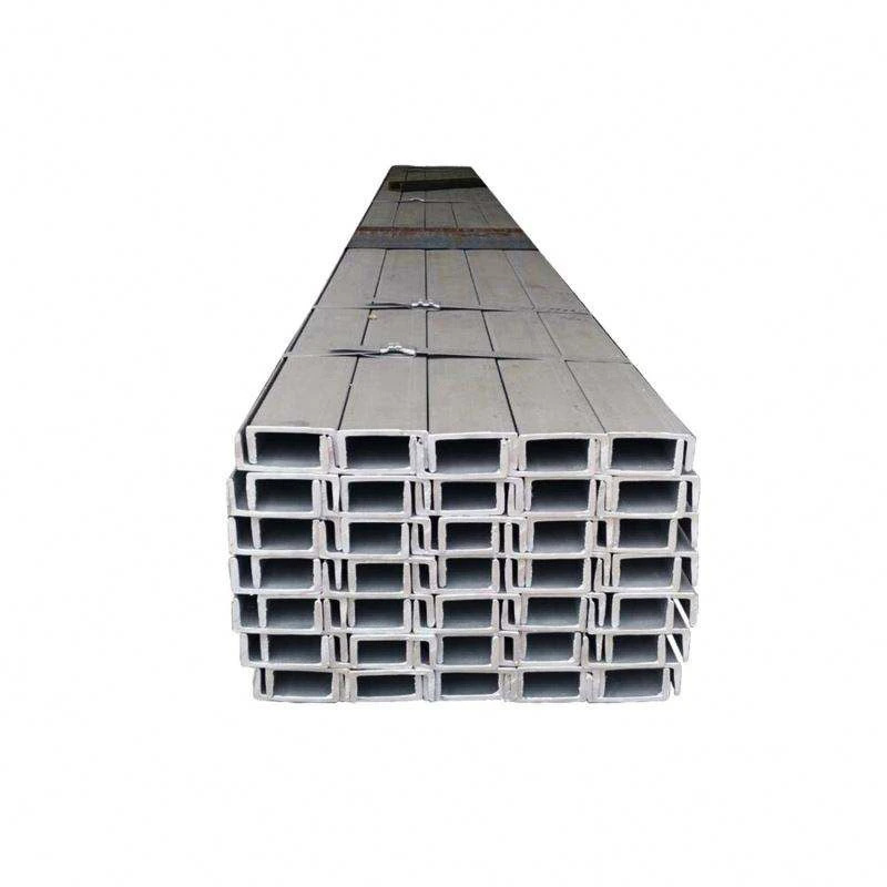 Stainless Standard Sizes U Carbon T U Z J Galvanized Slotted Steel C Square Cable Channel for Glass