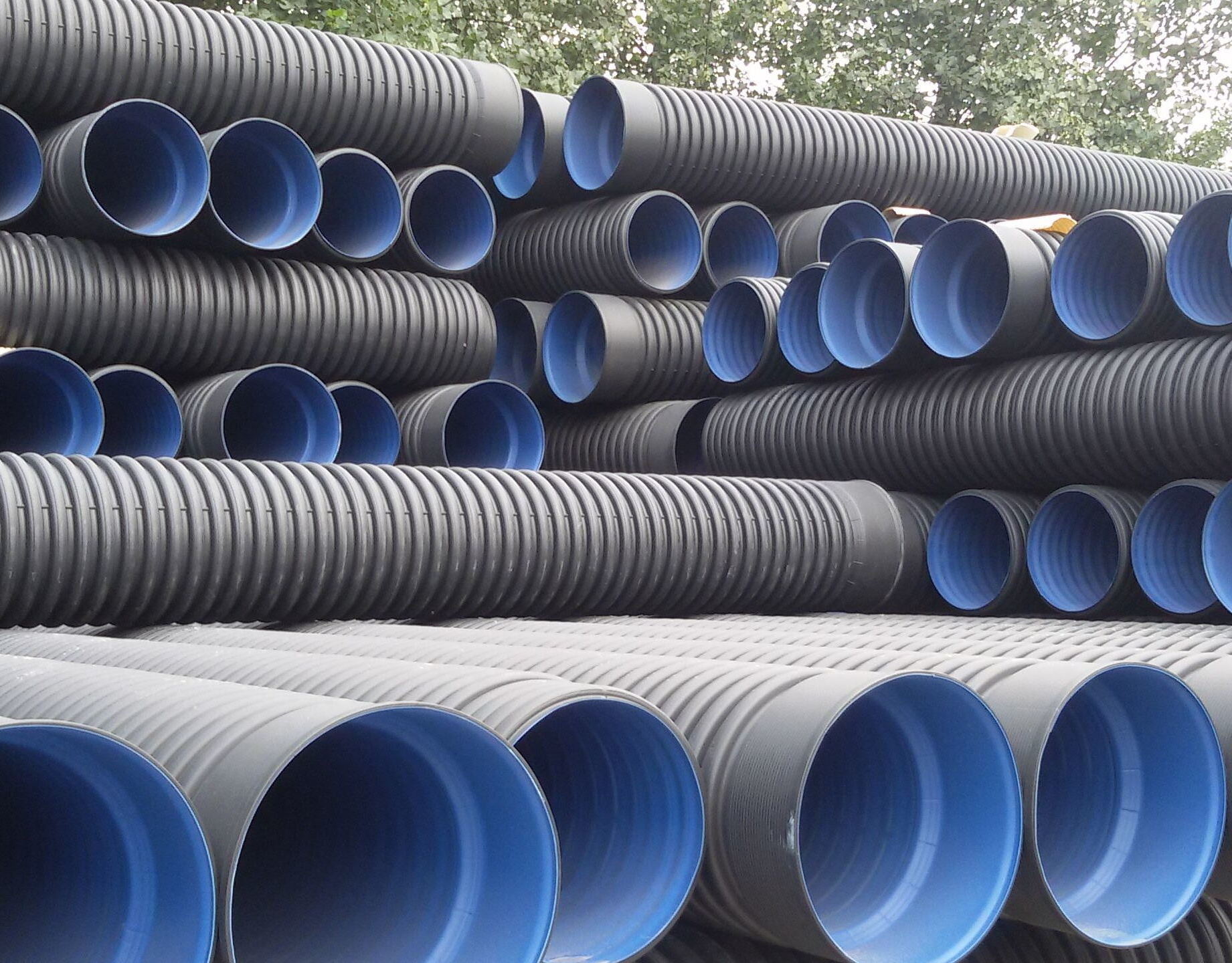 ISO4427/ IPS/DIPS DN 8 12 18 20 24 Inch HDPE Double wall Corrugated Culvert Plastic Pipe