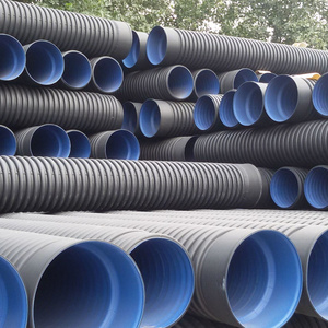 ISO4427/ IPS/DIPS DN 8 12 18 20 24 Inch HDPE Double wall Corrugated Culvert Plastic Pipe