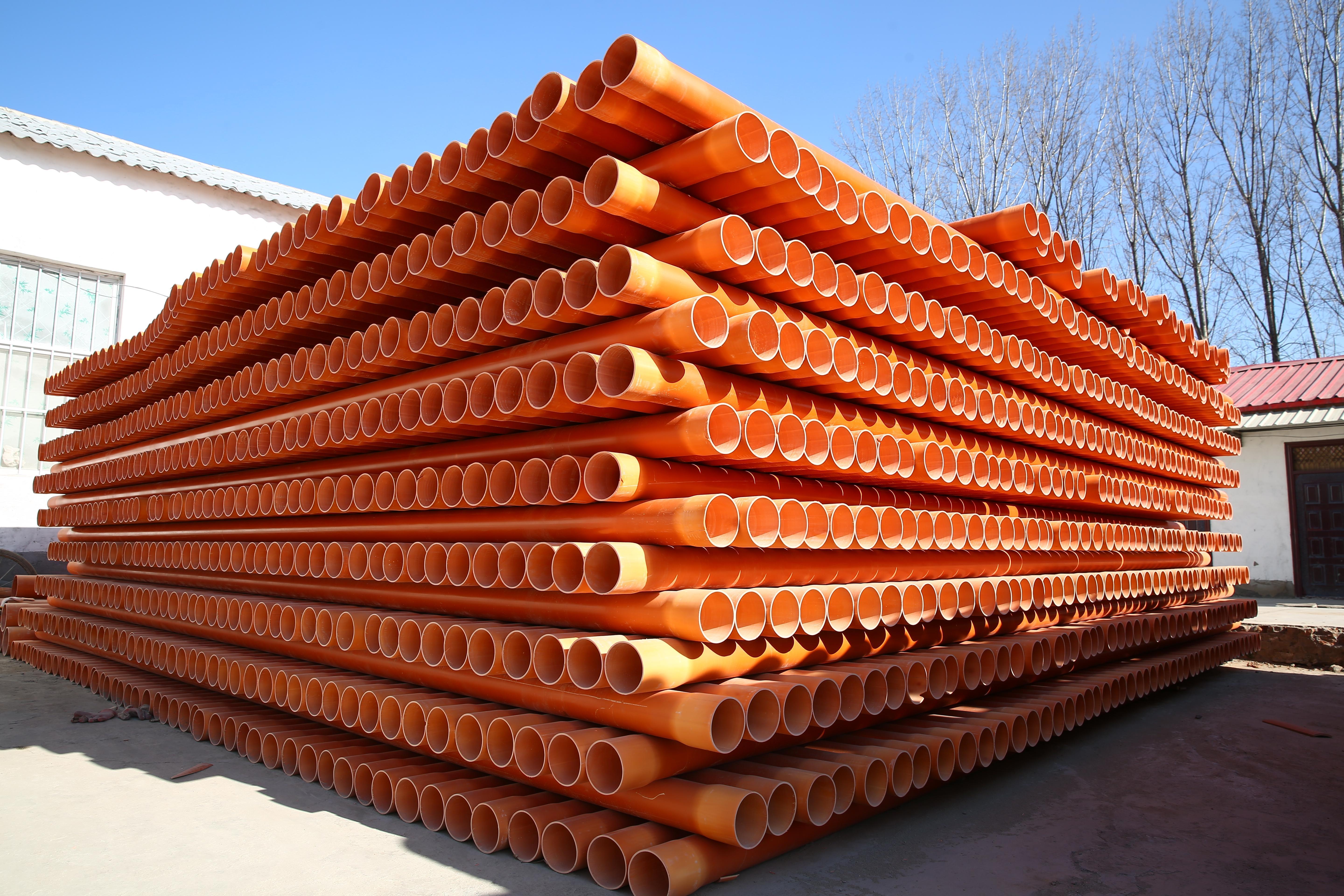 16mm 20mm 25mm 32mm 40mm Orange Color Plastic Tube Cpvc Electrical Conduit PVC Pipe