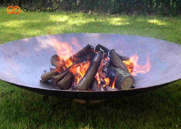 Assembled Bonfire Cooking Barbecue Flat Pack Small Square Stove Metal Steel Bowl Fire Pit