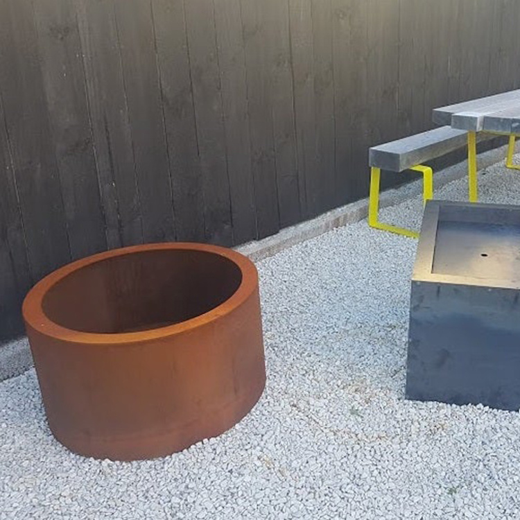 Professional Factory Oem Outdoor Large Corten Steel Firepit Fire Bowl And Fire Pit For Pools