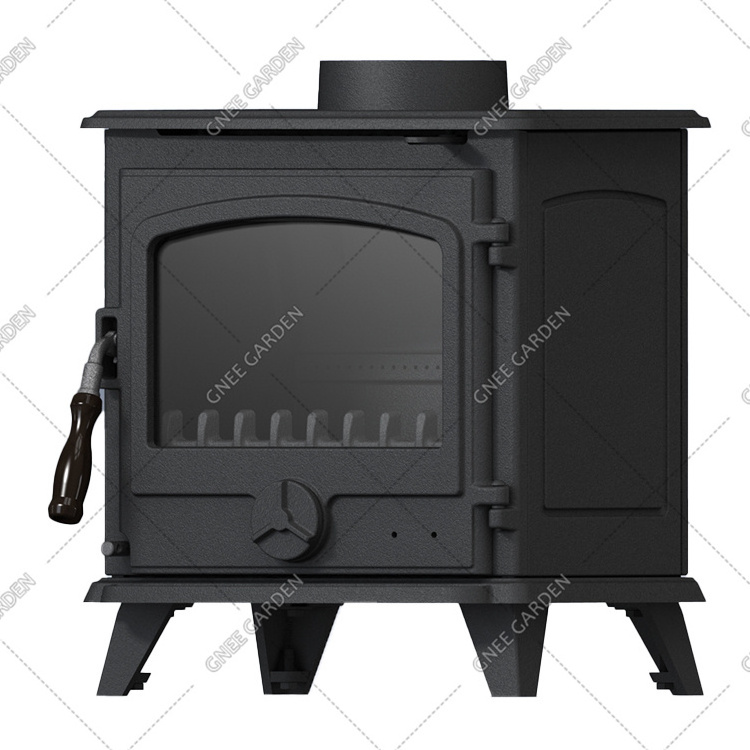 Classic Cast Iron Fireplace Double Door Wood Pellet Stove Burning Indoor Wood Burning Stove Cast Iron Stove