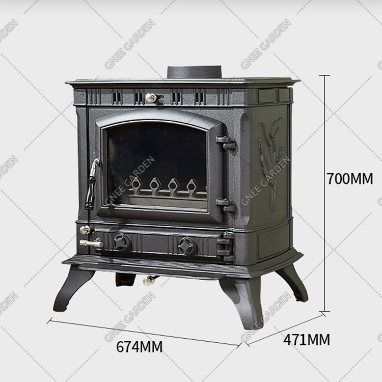 Double Door Wood Burning Stove Combustion Wood Heaters Smokeless Wood Burning Stove