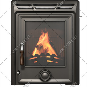 Sheet Metal Wood Stove Eco Design Indoor Wood Burning Stove Modern Steel Plate Wood Burning Stove