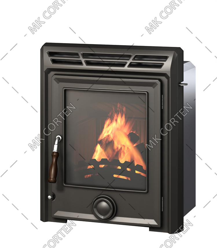 Sheet Metal Wood Stove Eco Design Indoor Wood Burning Stove Modern Steel Plate Wood Burning Stove