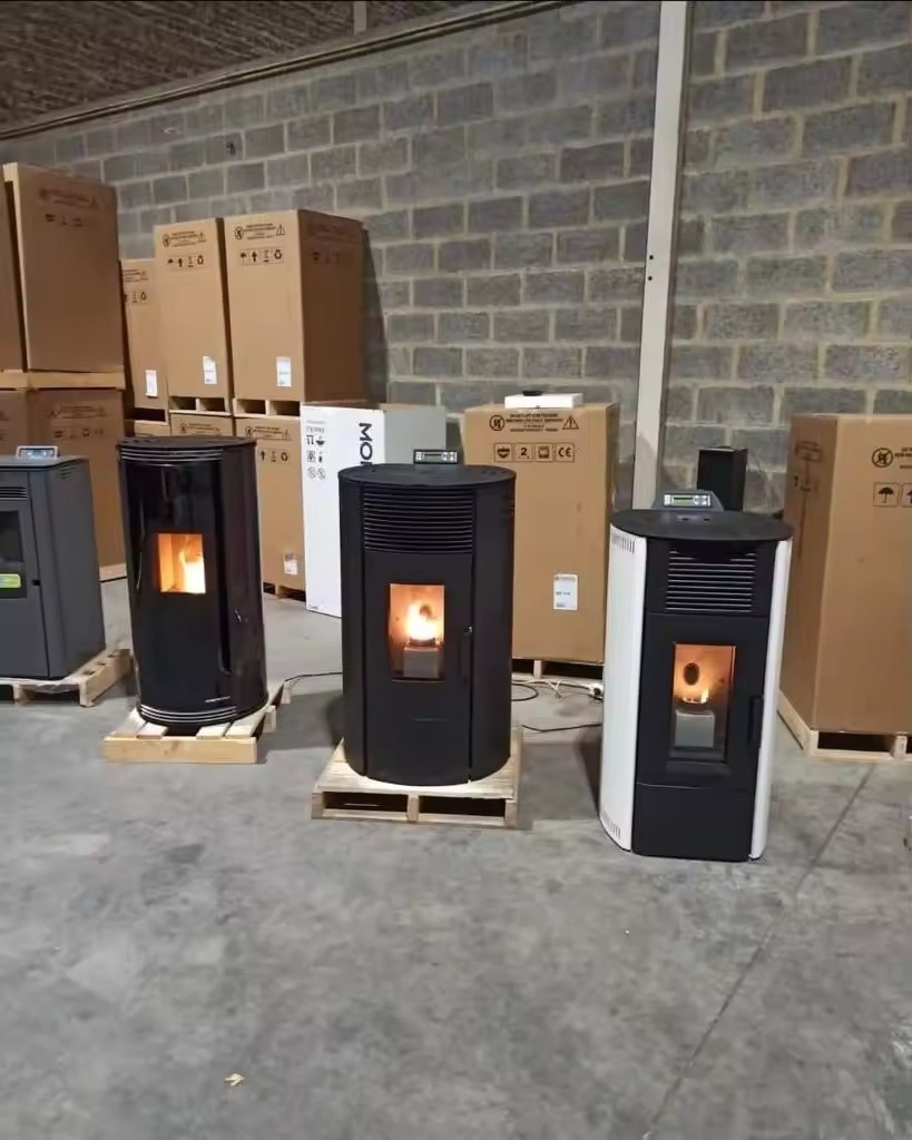 Cheap High Standard Automatic 20kw -24kw Biomass Wood Pellet Burning Stove With Central Water Heating Fireplace For Sale