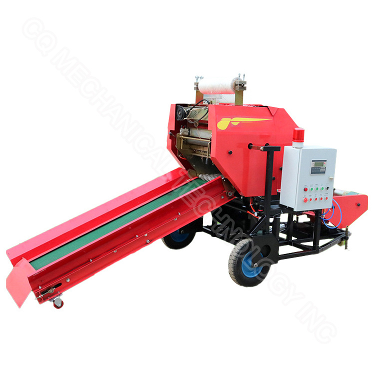 Hay walking tractor baling machine round baler