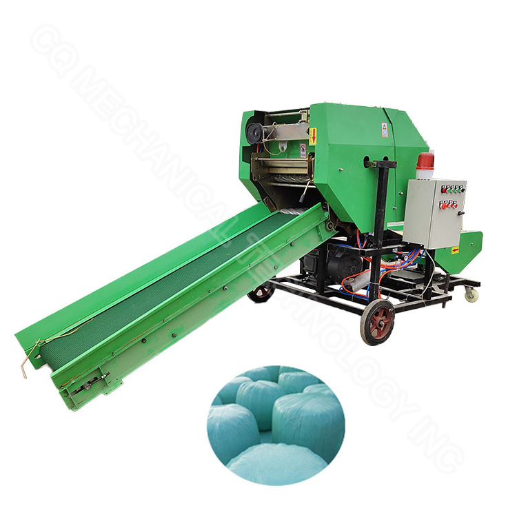 Hay walking tractor baling machine round baler