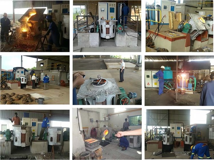 Best Selling 250kg 500kg Induction melting Steel Plant Heating Equipment Industrial Furnaces