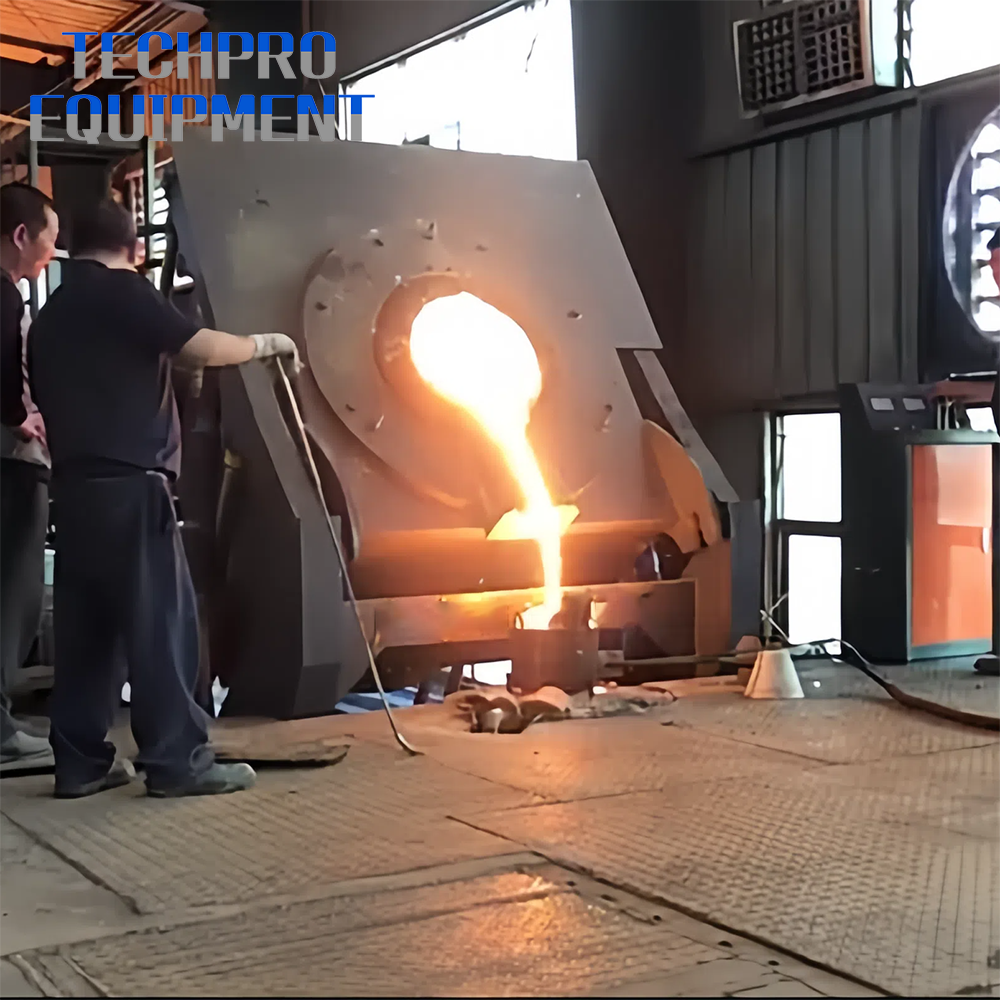 1ton 5ton iron induction furnace price steel machine casting tilting smelting metal foundry melter electric industrial forge