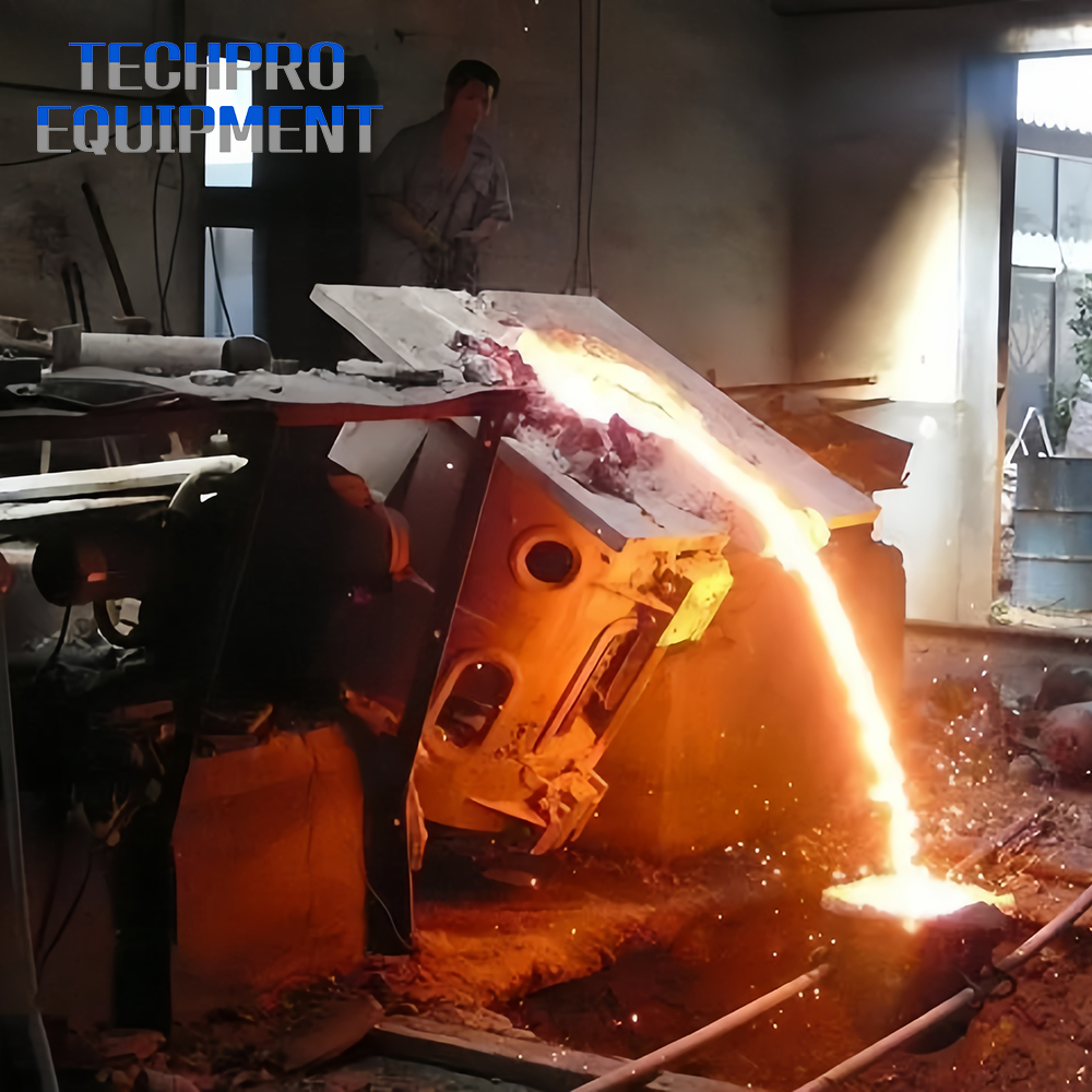 Direct Factory 1t 2t 3t 5t Industrial Foundry Induction Smelting Furnace For Melting Iron Copper Aluminum Steel For Sale