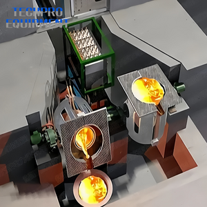 Direct Factory 1t 2t 3t 5t Industrial Foundry Induction Smelting Furnace For Melting Iron Copper Aluminum Steel For Sale