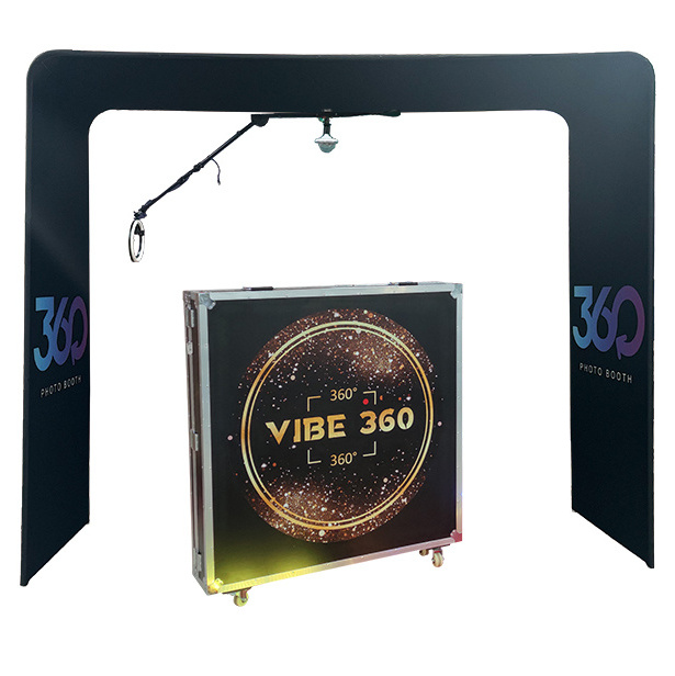 2024 Hot Sale Portable Selfie Overhead 360 Photo Booth Enclosure Commercial Rental Overhead 360 Photo Booth Box