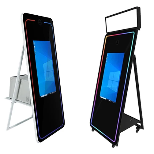 Slim Mirror Photo Booth for Wedding and Event Used Selfie Photo Mirror Booth Commercial Rental Mirror Photo Booth Instructions