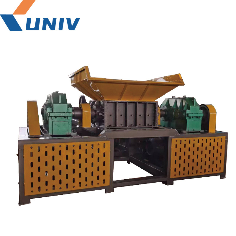 Factory Price Plastic/ wood / metal double shaft shredder Recycling heavy duty fiber crushing machine