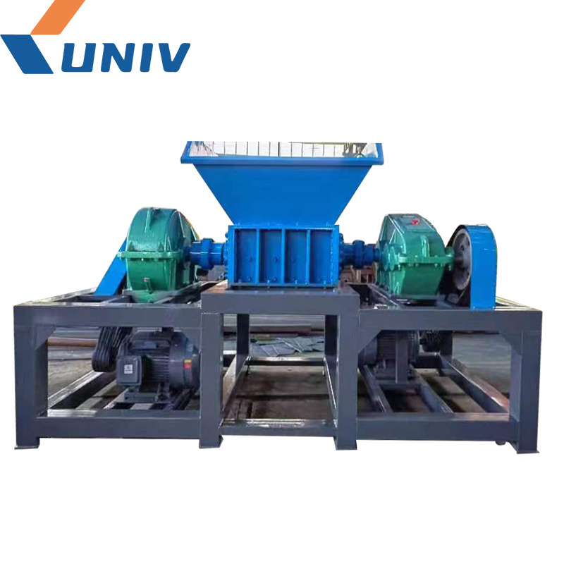 UNIV scrap car used tyre recycling equipment tire shredder rubber crusher trade tyre shredding machine for sale