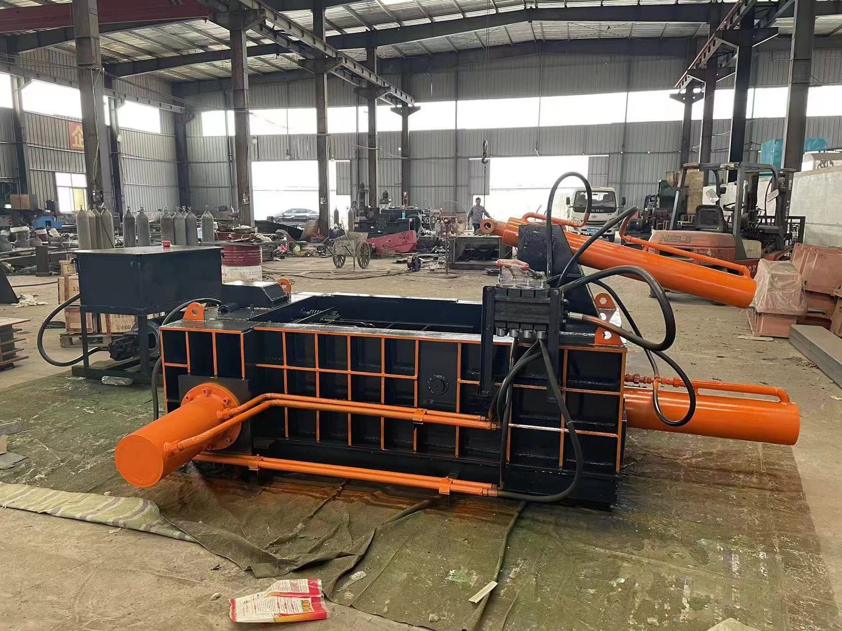 contact to get scrap solution hydraulic Horizontal scrap metal baler machine waste metal recycle compactor press