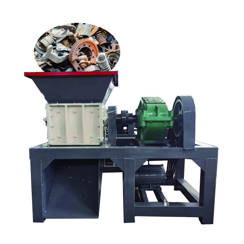 Factory Price Plastic/ wood / metal double shaft shredder Recycling heavy duty fiber crushing machine