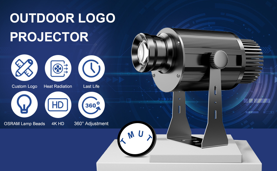 TMUT LED gobo projector 15w floor wall advertising light IP67 custom logo projector outdoor