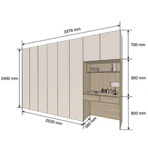 Professional modern wardrobe closet with high glossing door grey cheap clothes cabinet for wholesales