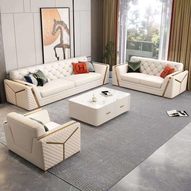 Hot Sale Italy Brand Sofa Luxury Modular Sectional Living Room Sofa Set Modern Minimalist Style Couch